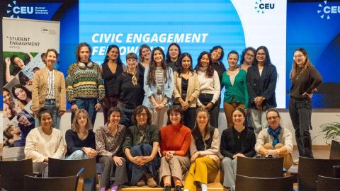 CEU students participating at the Opening Ceremony 